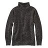 Women's Cotton Ragg Sweater, Funnelneck Pullover Darkest Gray Small, Cotton/Wool/Cotton Yarns L.L.Bean