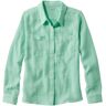 Women's Cloud Gauze Shirt, Long-Sleeve Aqua Mint Large, Cotton L.L.Bean