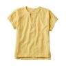 Women's Cloud Gauze Shirt, Short-Sleeve Lemon Large, Cotton L.L.Bean