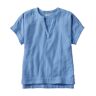 Women's Cloud Gauze Shirt, Short-Sleeve Cirrus Blue Medium, Cotton L.L.Bean