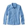 Women's Cloud Gauze Shirt, Long-Sleeve Cirrus Blue 2X, Cotton L.L.Bean