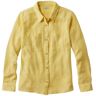 Women's Cloud Gauze Shirt, Long-Sleeve Lemon Large, Cotton L.L.Bean