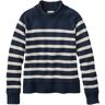 Women's Signature Original Cotton Sweater, Rollneck Novelty Navy/Oatmeal Medium, Cotton/Cotton Yarns L.L.Bean