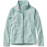 Women's Heritage Marled Fleece, Zip Cardigan Sweater Soft Juniper Heather Small, Polyester Cotton Polyester L.L.Bean