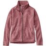 Women's Heritage Marled Fleece, Zip Cardigan Sweater Deep Wine Heather 2X, Polyester Cotton Polyester L.L.Bean