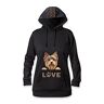 The Bradford Exchange Peek-A-Boo Pup Women's Pullover Hoodie: Choose Your Breed