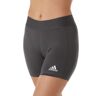 Adidas Women's Climacool Alphaskin 5 Inch Compression Short in Team Dark Grey (FK0993)   Size Small   HerRoom.com