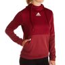 Adidas Women's Team Issue Pullover Hoodie in Red (FQ0136)   Size Medium   HerRoom.com