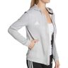 Adidas Women's Team Issue Full Zip Jacket in Grey/White (FQ0186)   Size Large   HerRoom.com