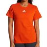 Adidas Women's Fresh BOS Amplifier Cotton Short Sleeve Crew Tee in Collegiate Orange (HS0844)   Size XS   HerRoom.com