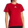 Adidas Women's Fresh BOS Amplifier Cotton Short Sleeve Crew Tee in Power Red (HS0844)   Size Small   HerRoom.com