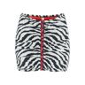 REINA OLGA geraldina animalier mini skirt  - White - female - Size: 2