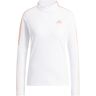 adidas Womens Made With Nature Mock Neck Long Sleeve Golf T-Shirt - White, Size: X-Large