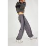 Garage Wide Leg Nylon Parachute Pant Forged Iron Grey L Women