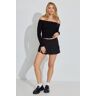 Garage Pleated Cargo Skort Jet Black XXS Women