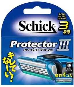 Schick Japan Protector 3 Razor Blade Refill 4 pcs  - Womens