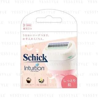 Schick Japan Intuition Moist Skin Razor Blade Refill 3 pcs  - Womens