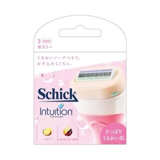 Schick Japan Intuition Refreshing & Moisturizing Skin Razor Blade Refill 3 pcs  - Womens
