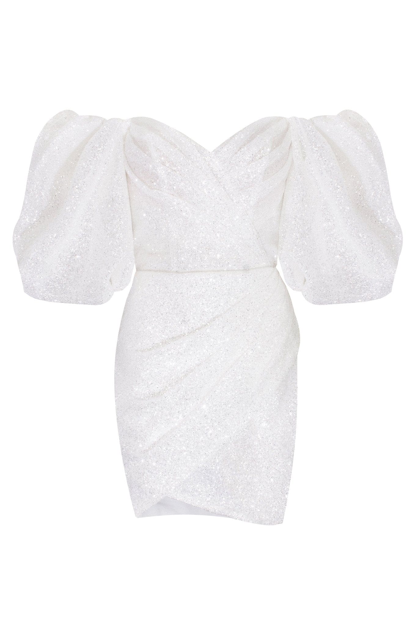 Milla White Cute mini dress with doll sleeves XL womens
