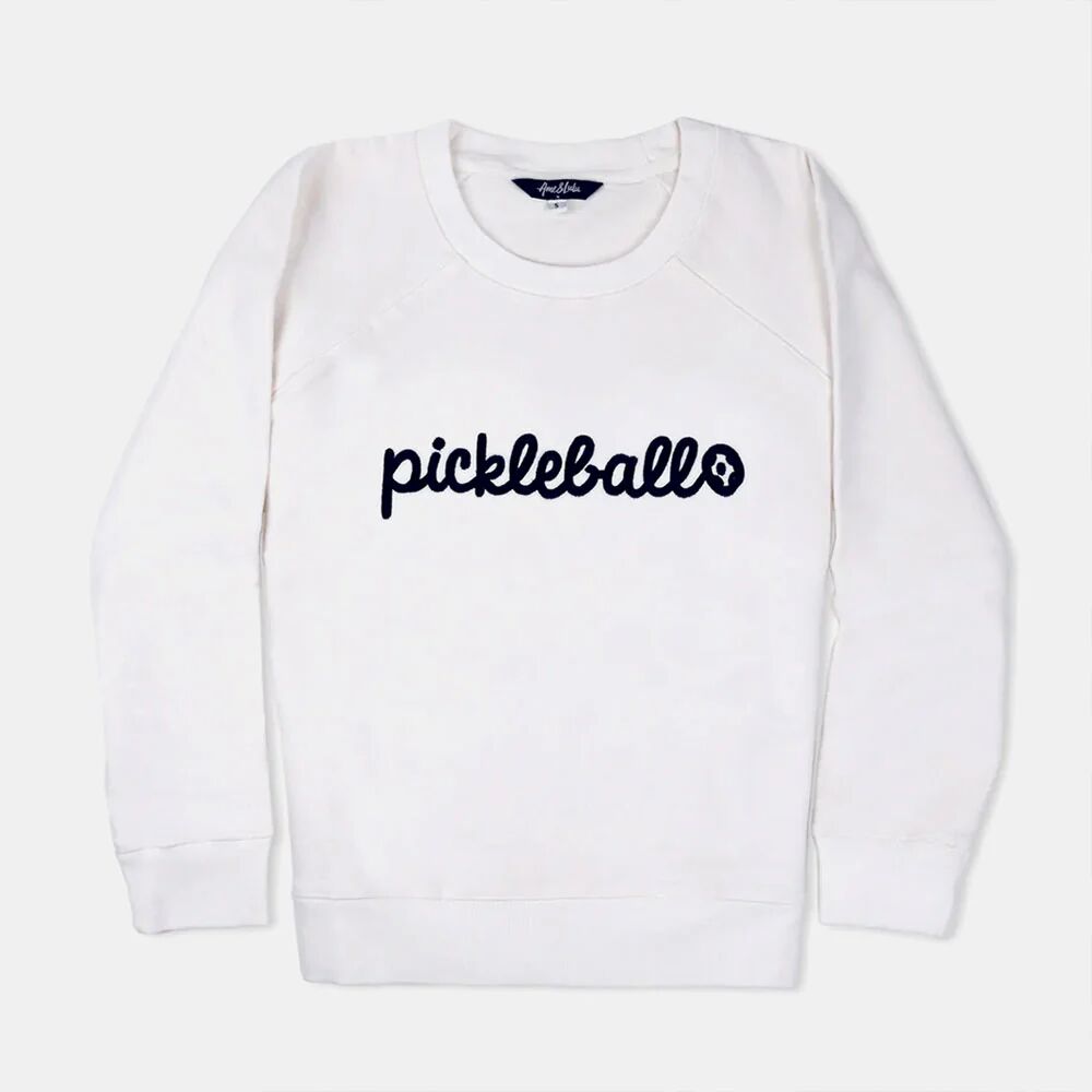Ame & Lulu Pickleball Sweatshirt Women's Pickleball Clothing White