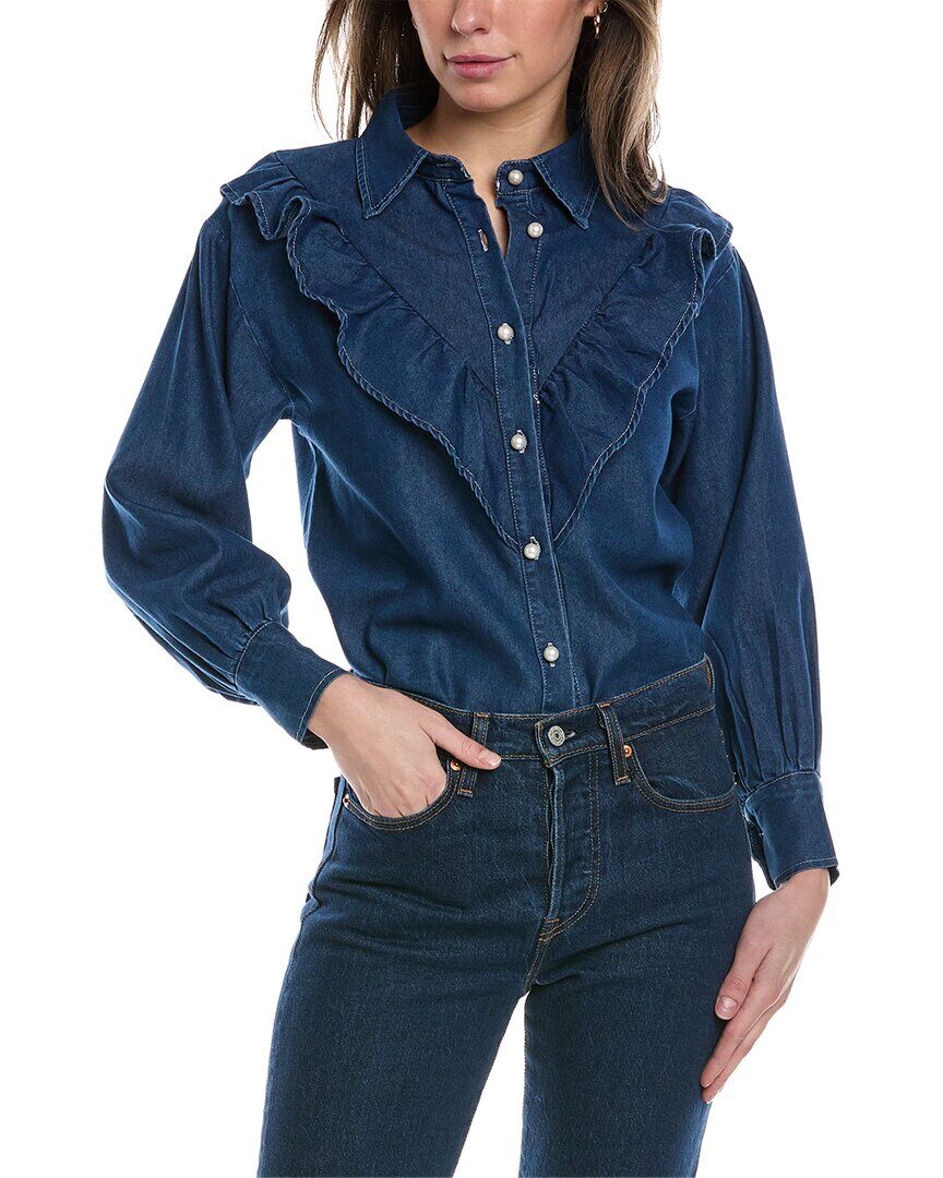 To My Lovers Denim Shirt Blue M