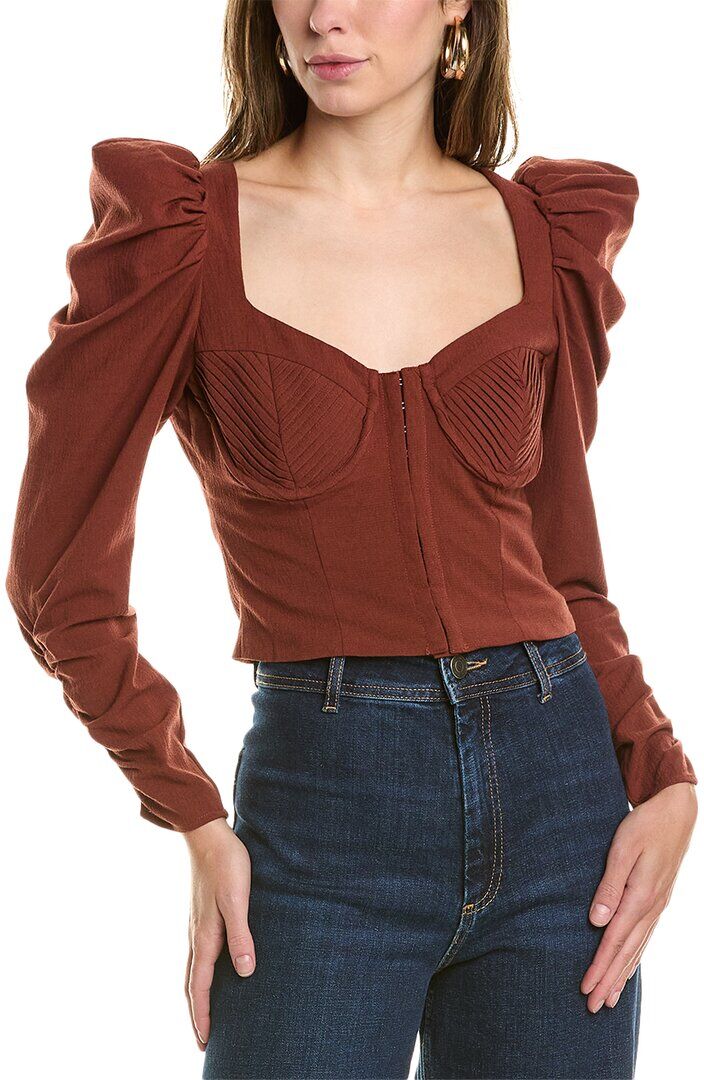 ASTR the Label Quinn Top Red xs