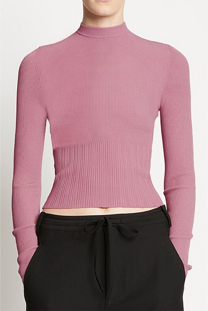 Proenza Schouler White Label Knit Top Pink xs