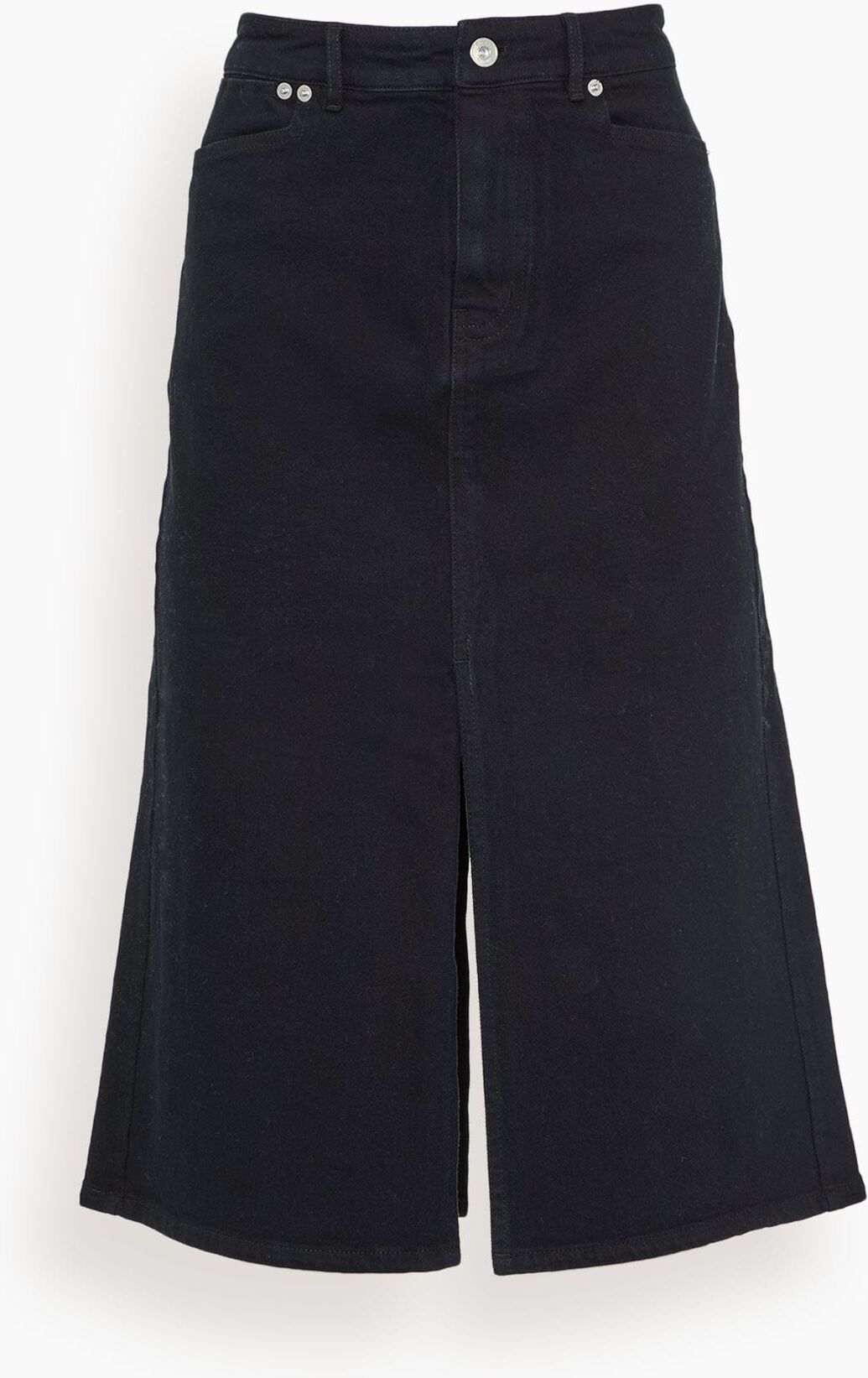 Proenza Schouler White Label Denim Skirt in Black - Black - Size: 10