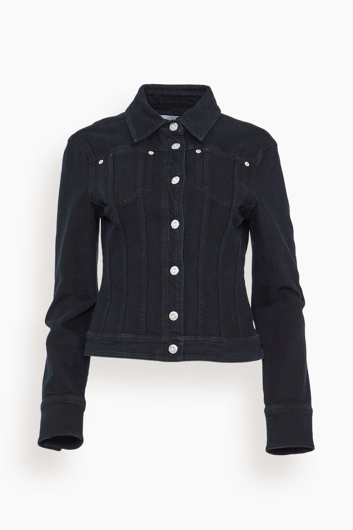 Proenza Schouler White Label Denim Jacket in Black - Black - Size: 2
