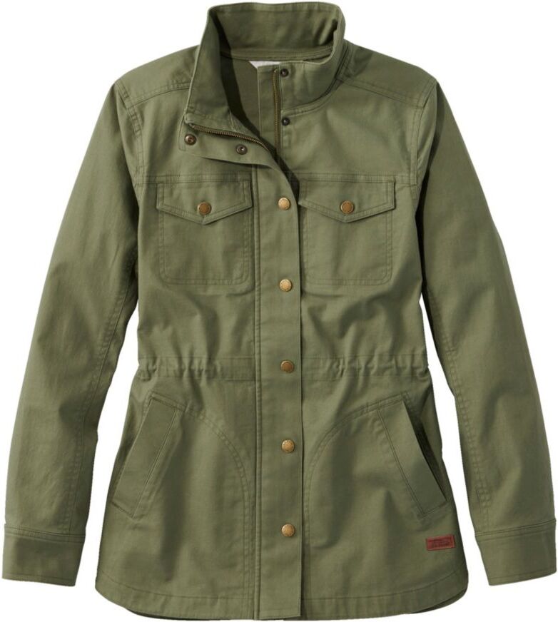 Women's BeanFlex Utility Jacket Deep Olive Extra Large, Cotton L.L.Bean