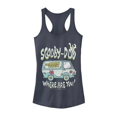 Licensed Character Juniors' Scooby-Doo Where Are You Ghost Mystery Machine Tank, Girl's, Size: XL, Purple