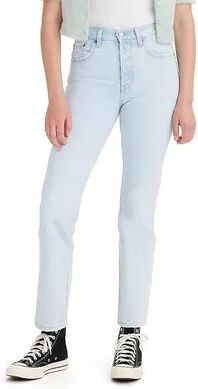 Levi's Women's Levi's 501 High-Rise Straight Leg Jeans, Size: 27(US 4)Medium, Light Blue