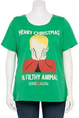 Licensed Character Plus Size Home Alone Ya Filthy Animal Graphic Tee, Women's, Size: 3XL, Yellow