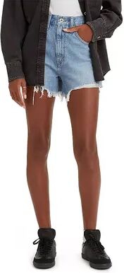 Levi's Women's Levi's Silvertab High-Rise Mom Jean Shorts, Size: 27(US 4)Medium, Light Blue