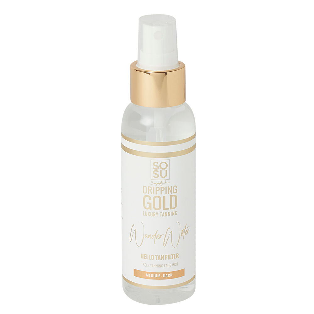 Jackson Dripping Gold Wonder Water Self Tanning Facial Mist Medium Dark 100ml