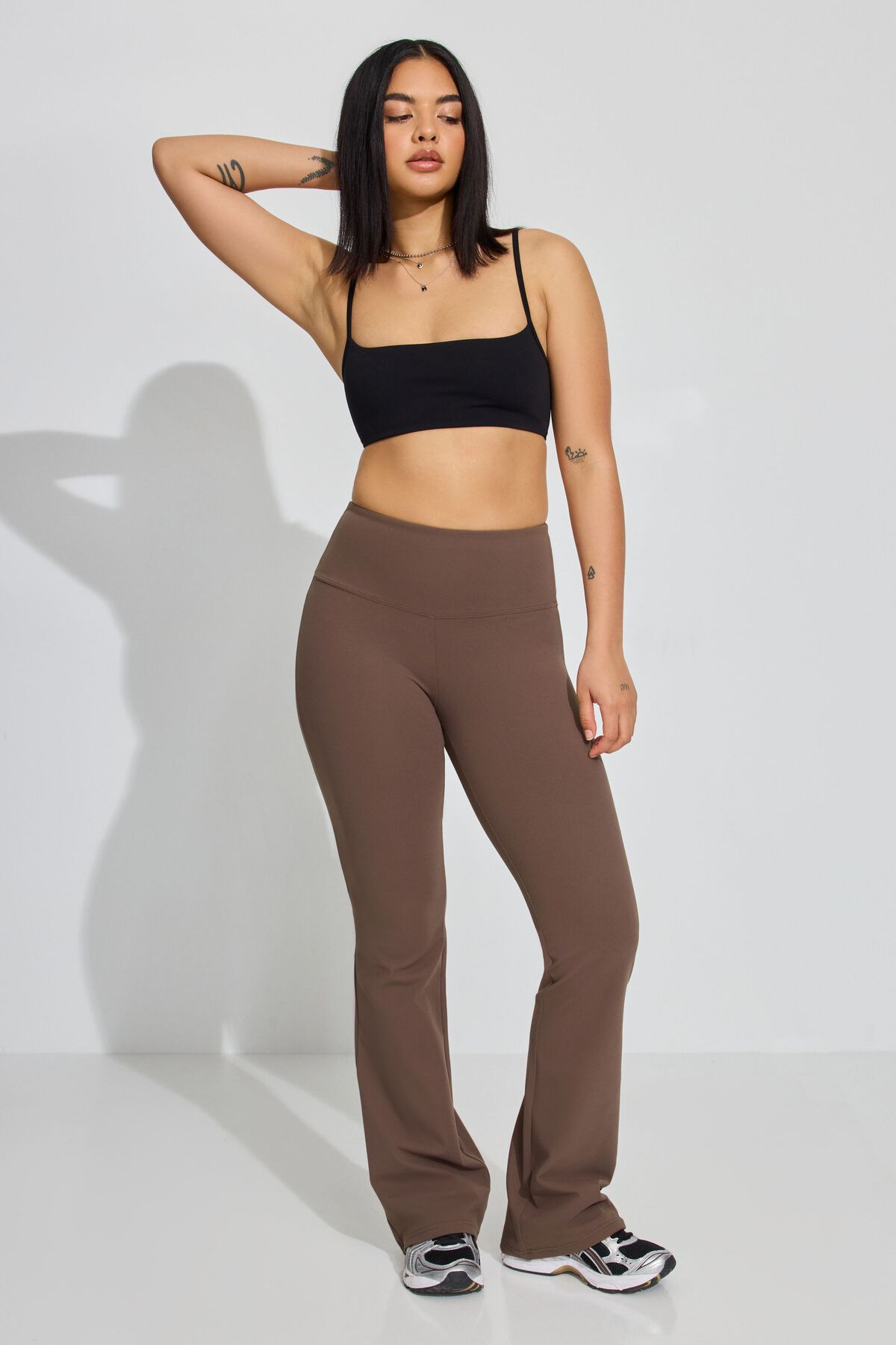 Garage Flare Legging Shopping Bag Brown XS Women