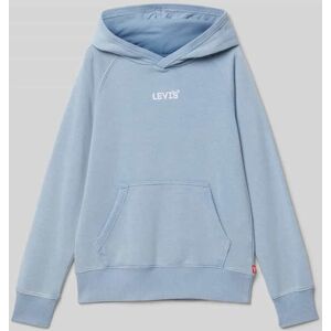 Levi’s® Kids Hoodie mit Label-Detail Modell 'LIVED-IN', Größe 140 - EUR - Rauchblau - 140