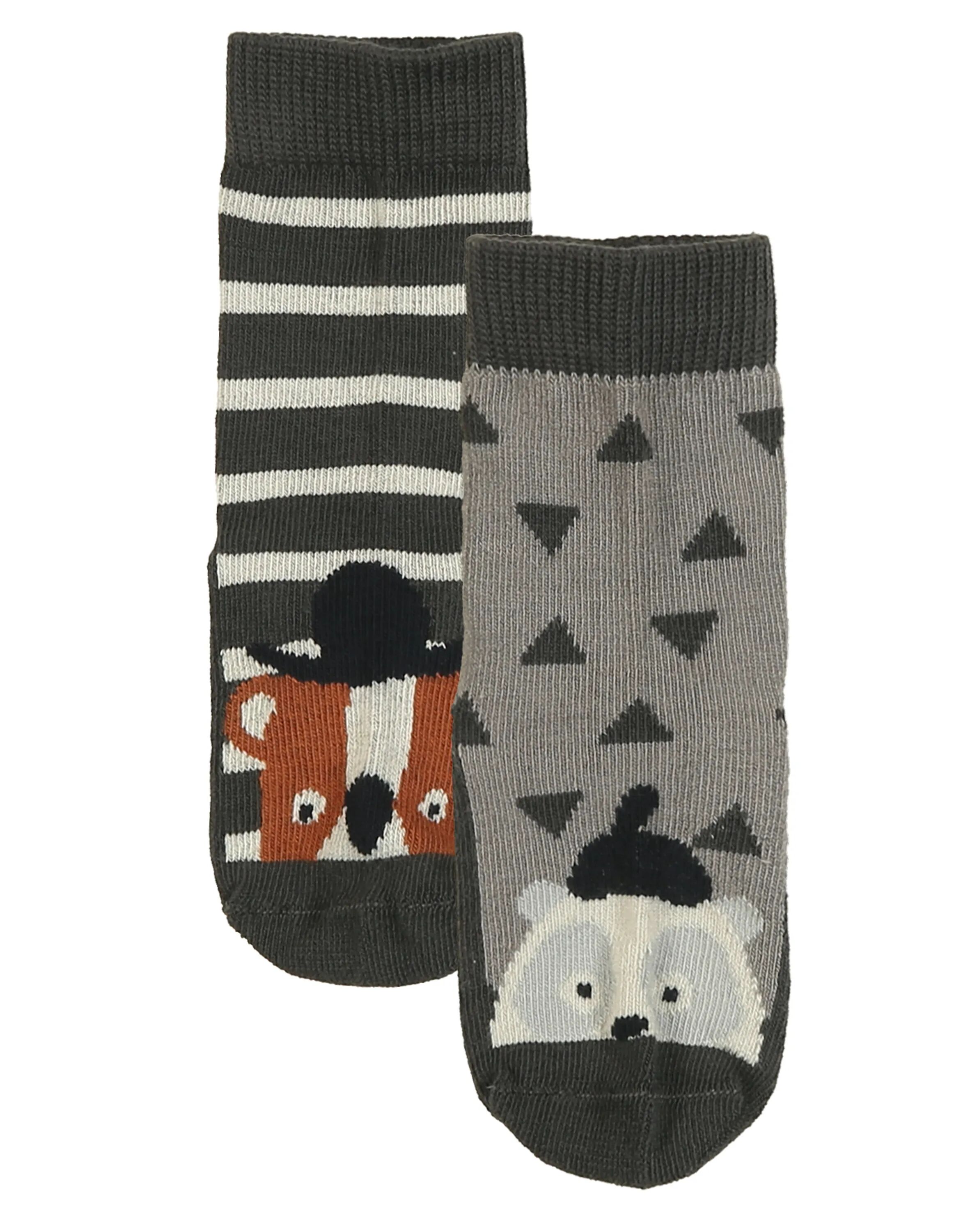 Sigikid Socken TIERE 2er-Pack in grau