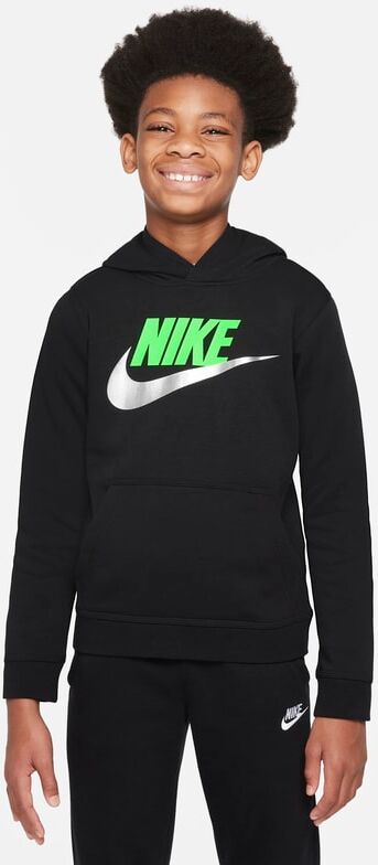 Nike Sportswear Club Fleece Older Kids' Pullover Hoodie - Black - size: S, XS, XL, M, L