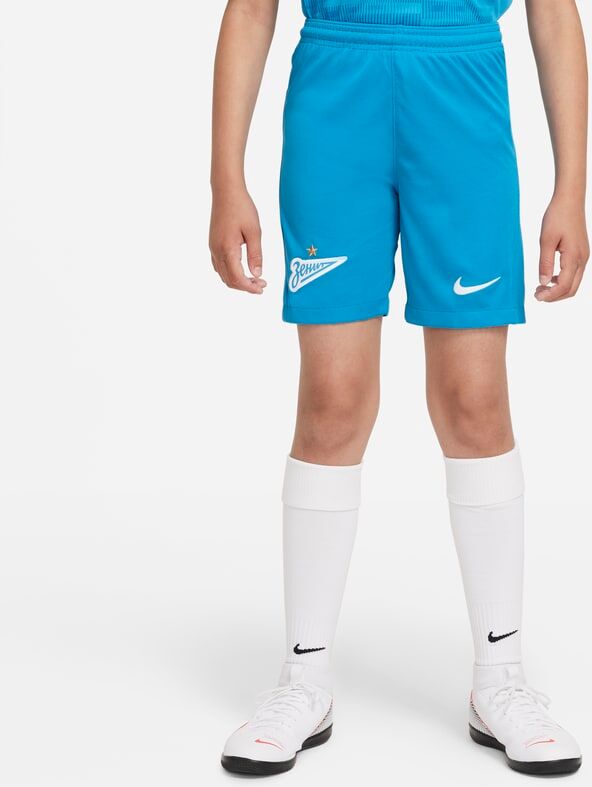 Nike Zenit Saint Petersburg 2021/22 Stadium Home Older Kids' Nike Dri-FIT Football Shorts - Blue - size: XS, S, M, L, XL