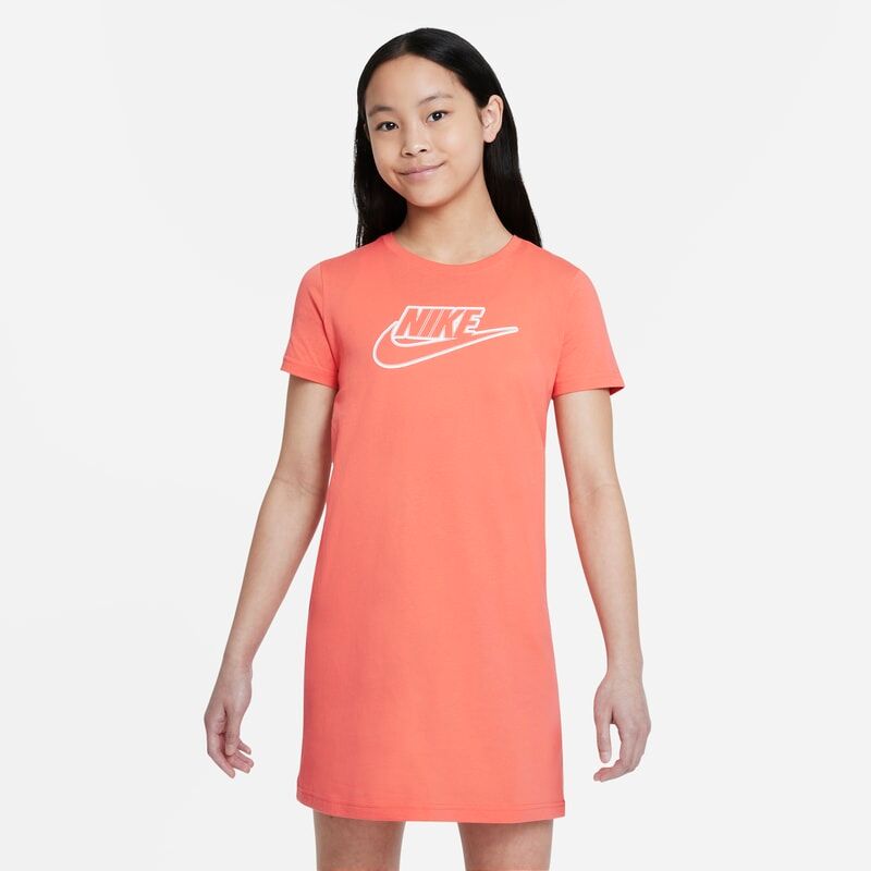 Nike Sportswear Older Kids' (Girls') T-Shirt Dress - Orange - size: XL, L, M