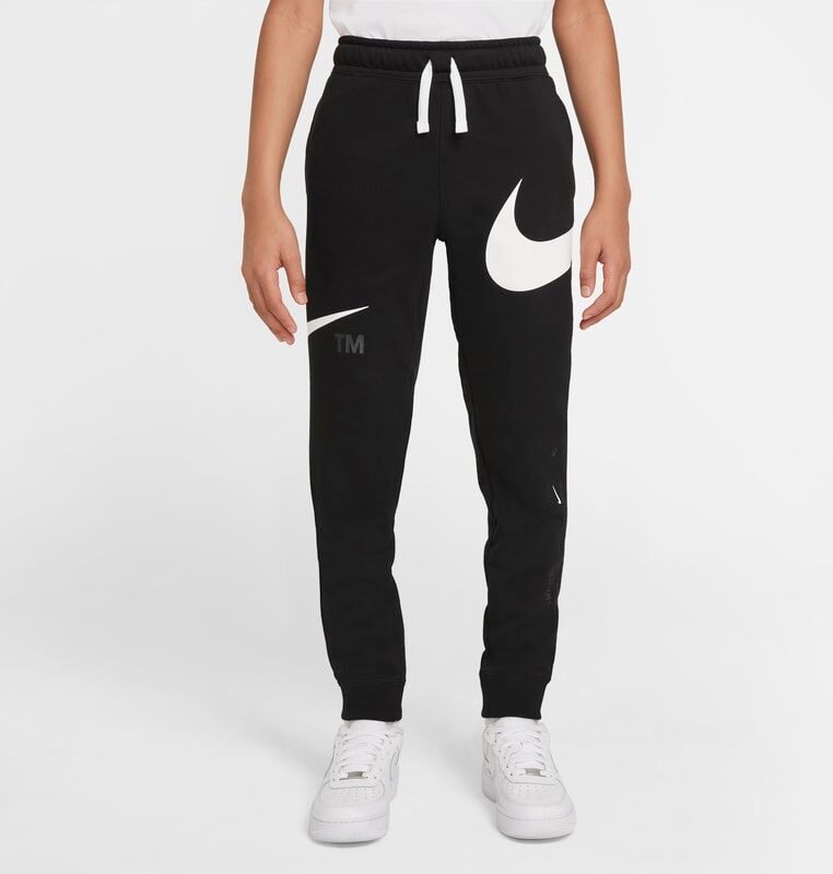 Nike Sportswear Swoosh Older Kids' (Boys') Fleece Trousers - Black - size: XS, S, L, M