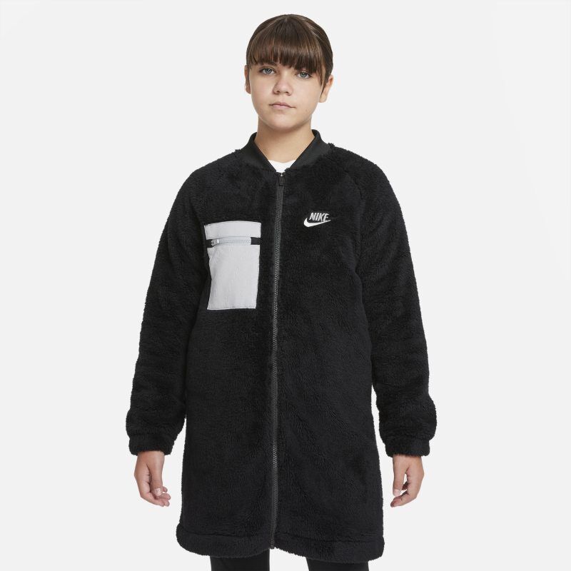 Nike Sportswear Older Kids' (Girls') Winterized Jacket (Extended Size) - Black - size: S+, M+, L+