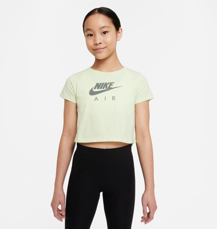 Nike Sportswear Older Kids' (Girls') Crop T-Shirt - Green - size: M, L, XL, XS, S