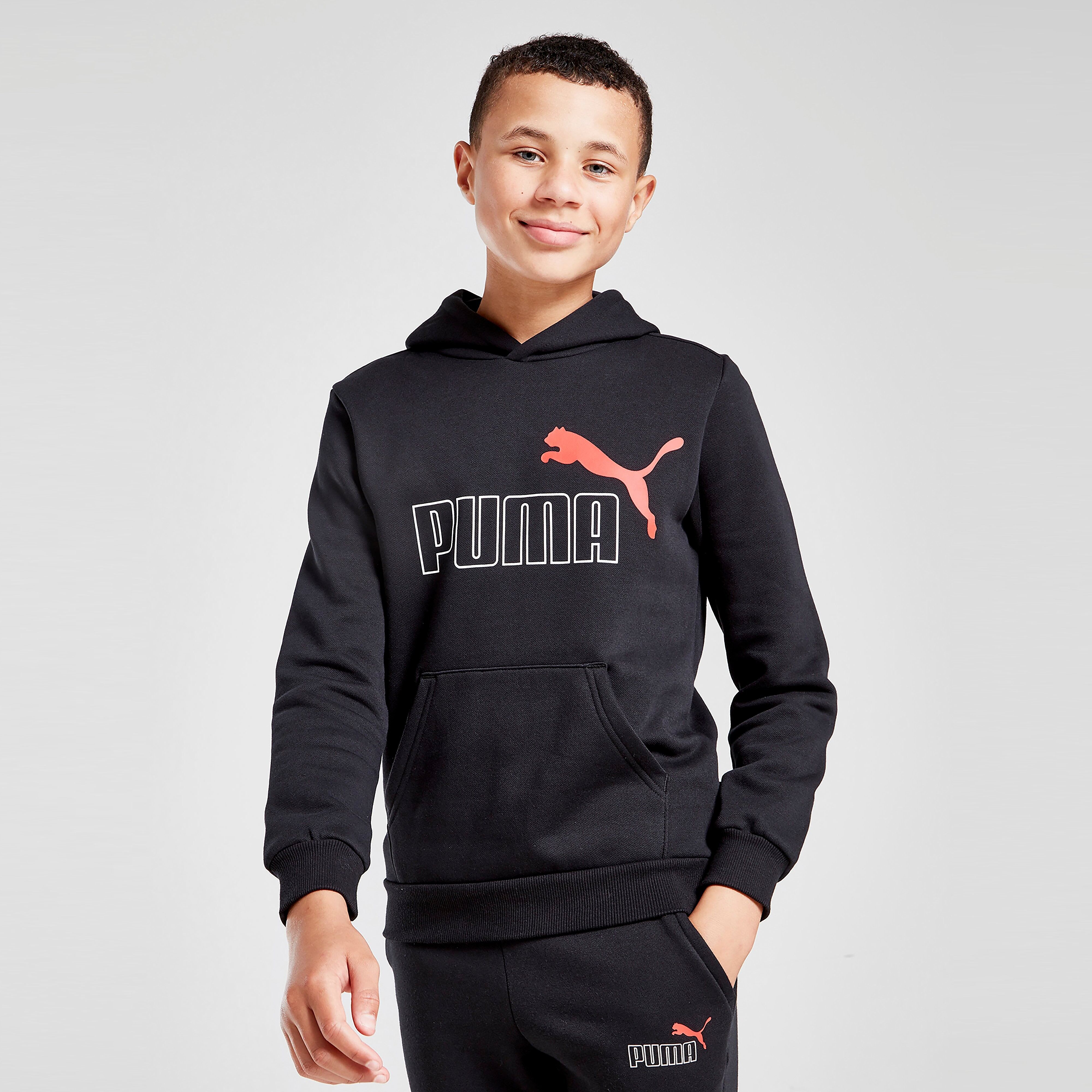 Puma Essential Logo Hoodie Junior - Black - Kids  size: 13-14Y