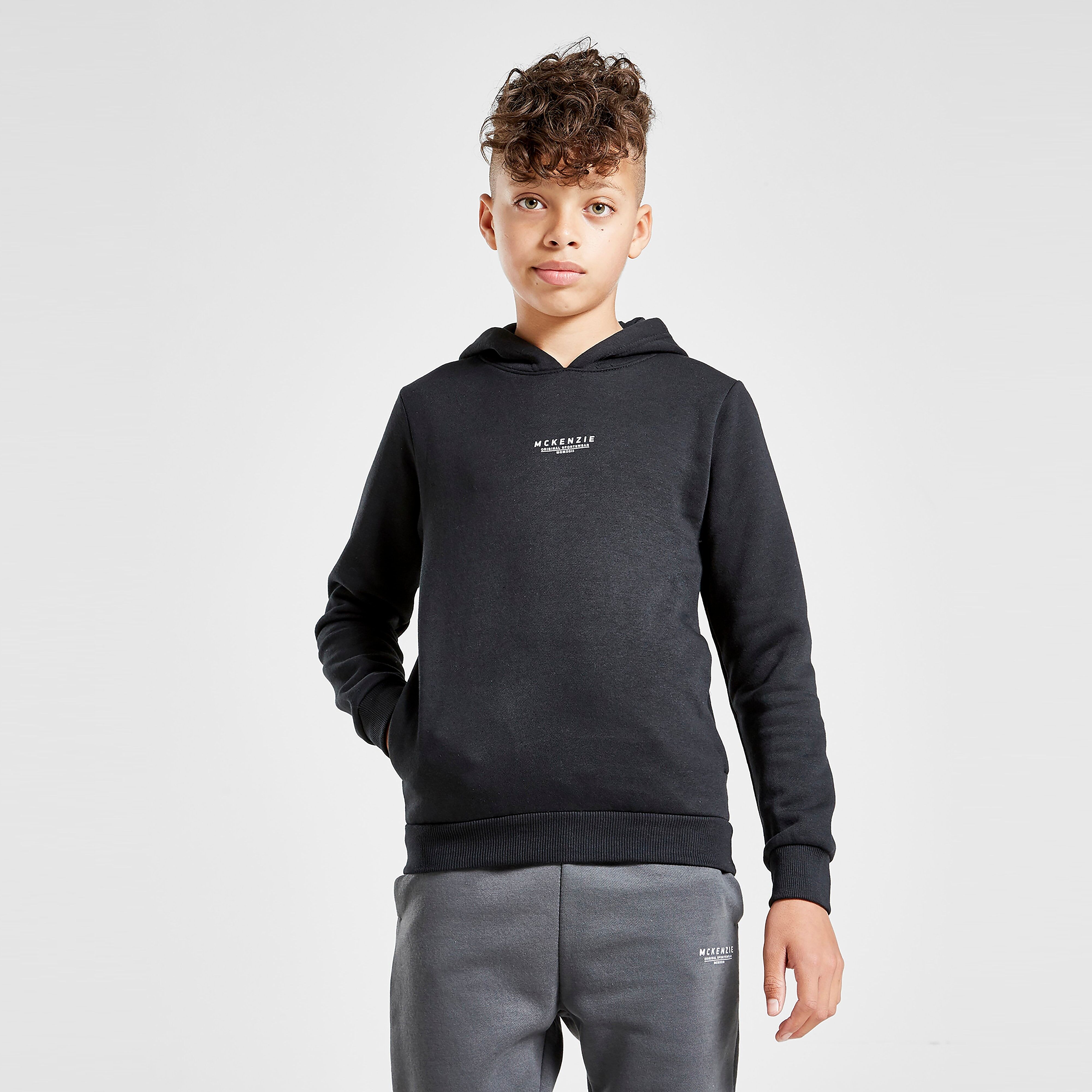 McKenzie Essential Overhead Hoodie Junior - Black - Kids  size: 10-12Y