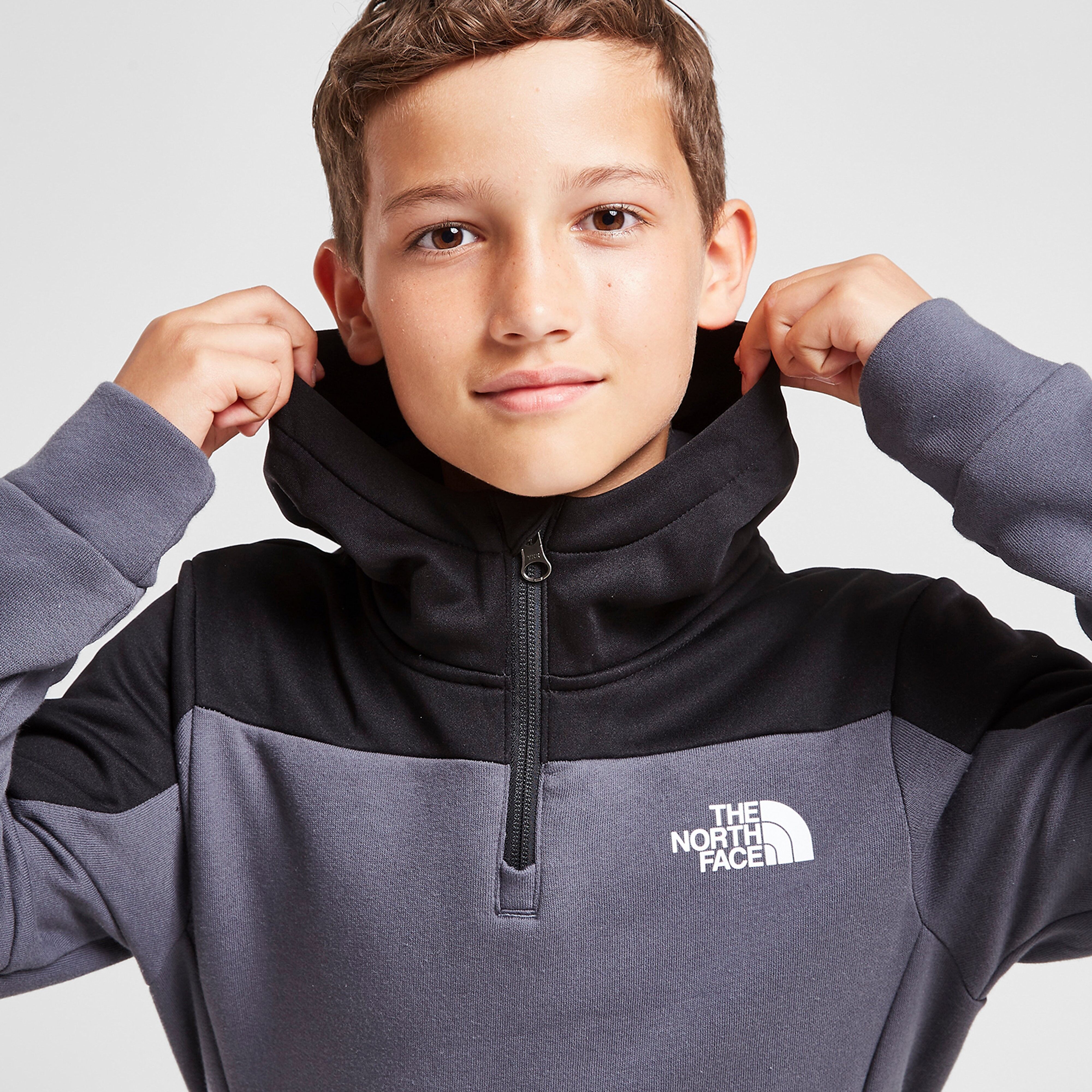 The North Face Fabmix 1/2 Zip Hoodie Junior - Grey - Kids  size: L