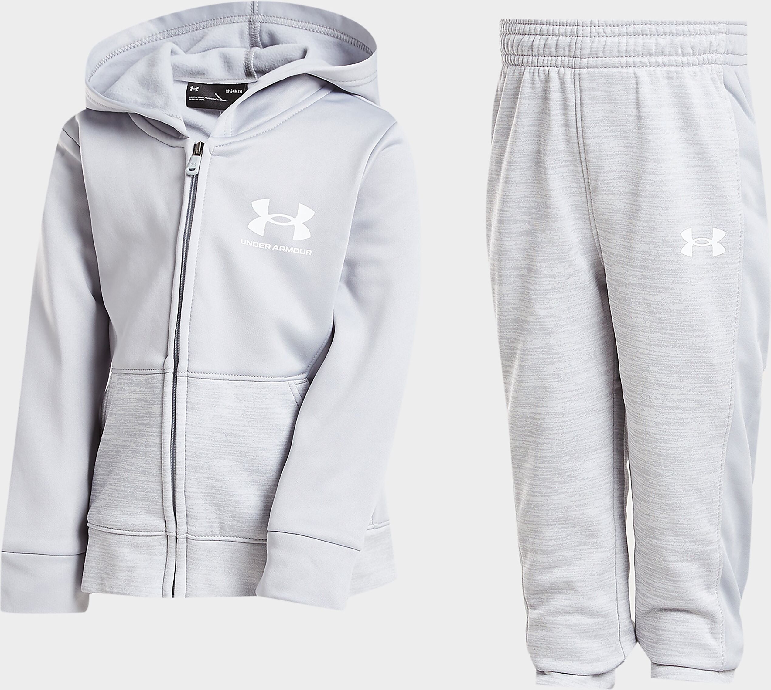 Under Armour UA Armour Fleece Zip-Up Tracksuit Infant - Grey - Kids  size: 0-3M