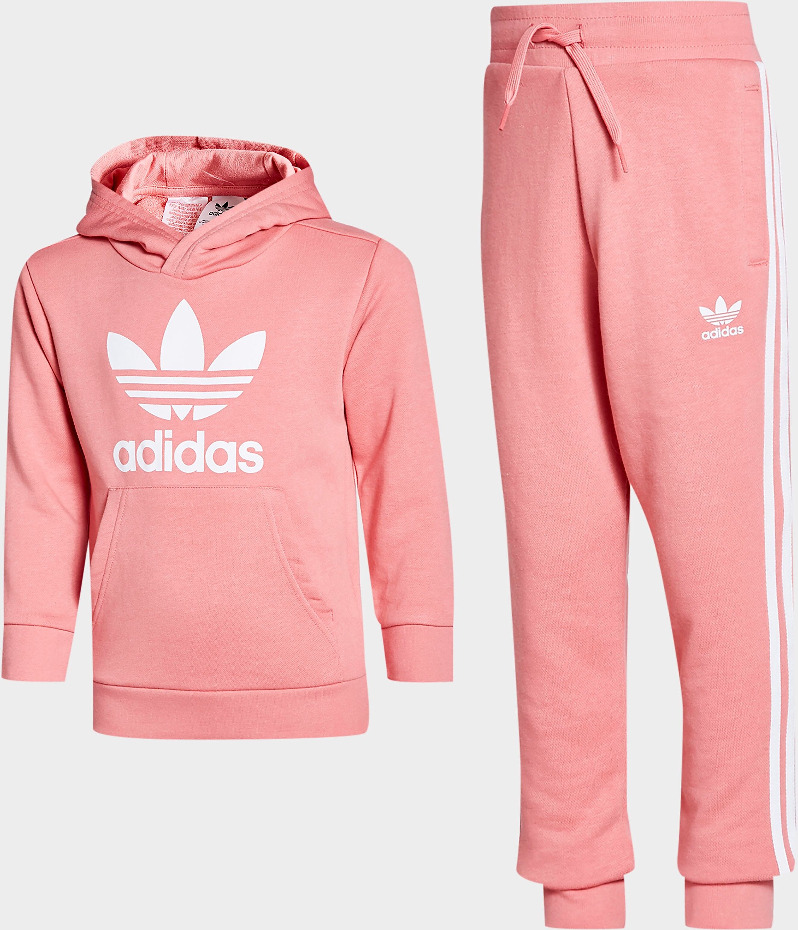 adidas Originals Girls' Trefoil Overhead Tracksuit Children - Pink  size: 3-4Y