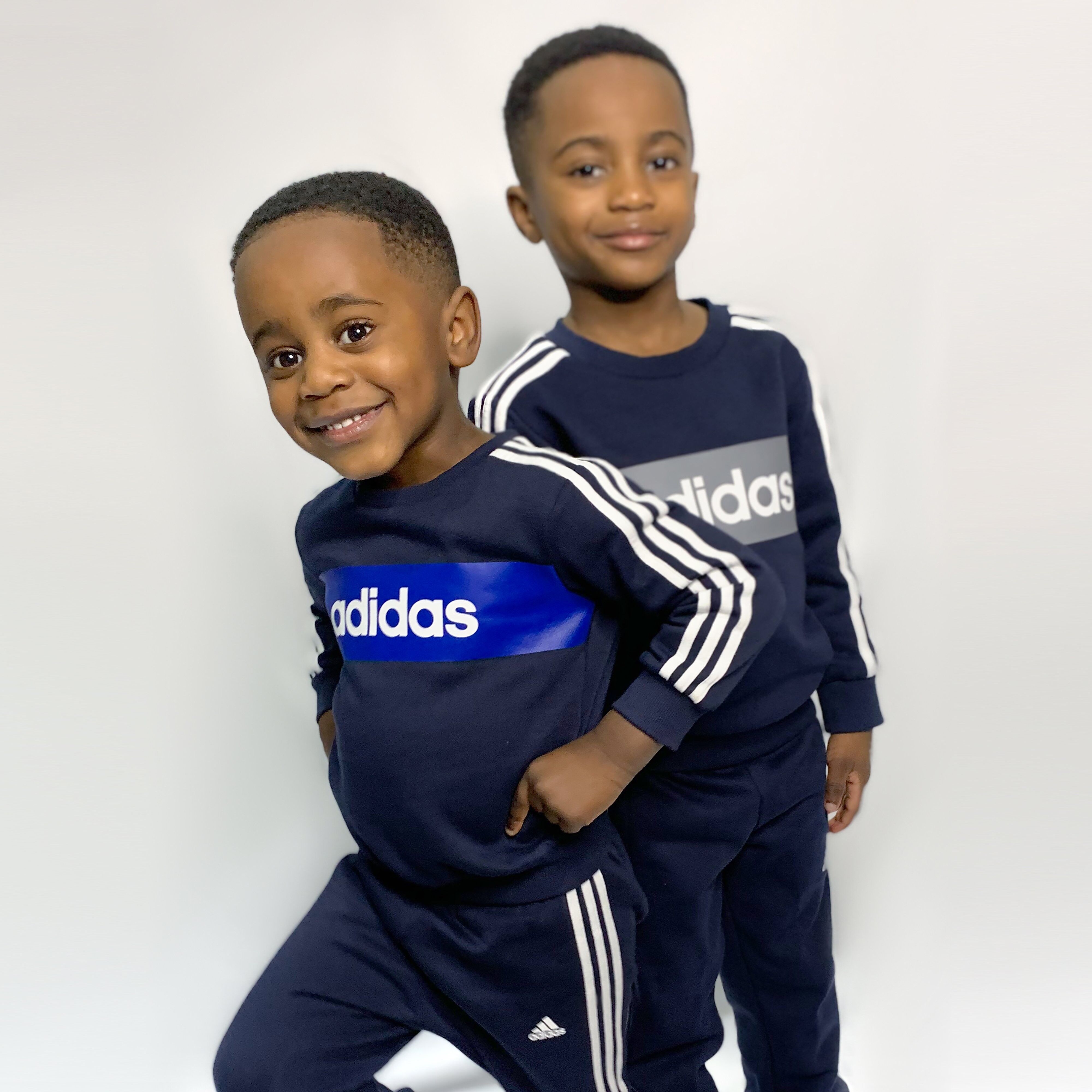 adidas Inf B Crew Set Bos Nvy/wht/blu $ - Navy - Kids  size: 3-6M